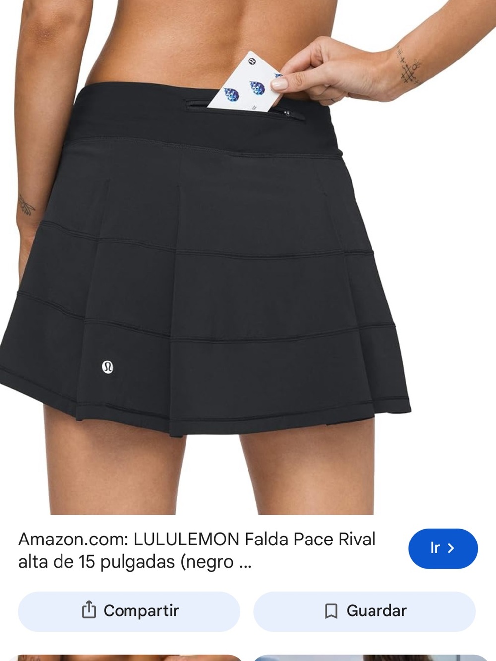 lululemon athletica pace rival skirt